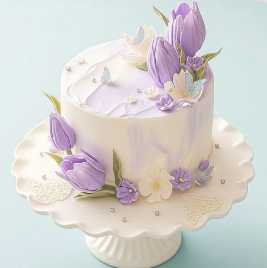 Lilac Bloom Fantasy Cake