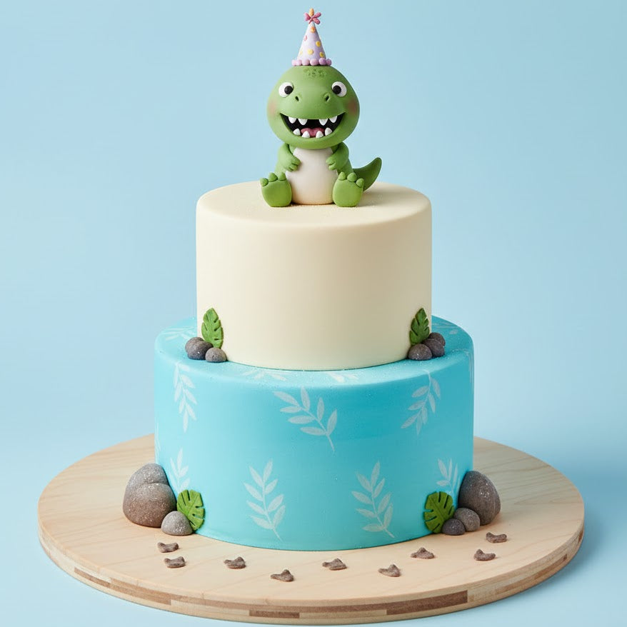 Little T-Rex Cake fondant