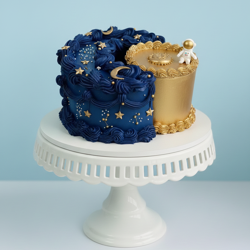 Midnight Galaxy Magic Cake