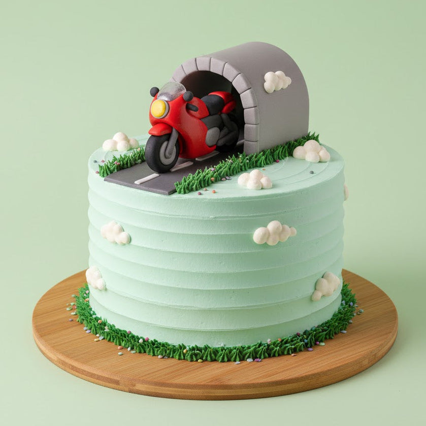 Motor Tunnel Birthday Cake