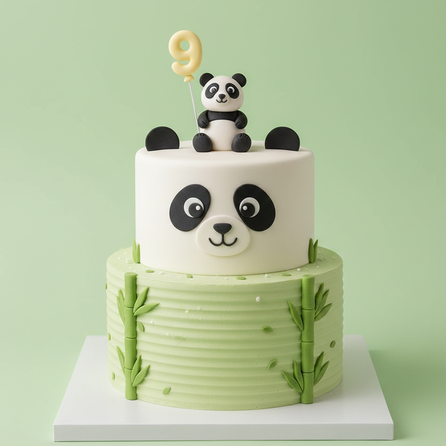 Number Nine Panda Cake