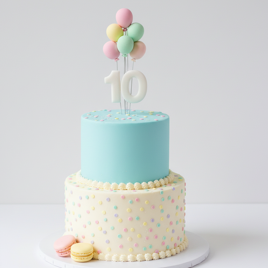 Number Ten Balloon Cake