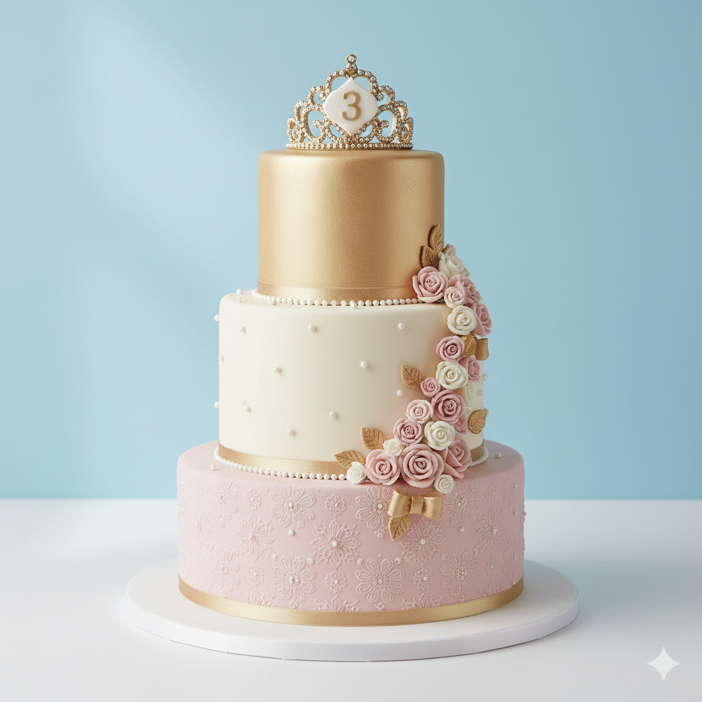 Number Three Princess Cake