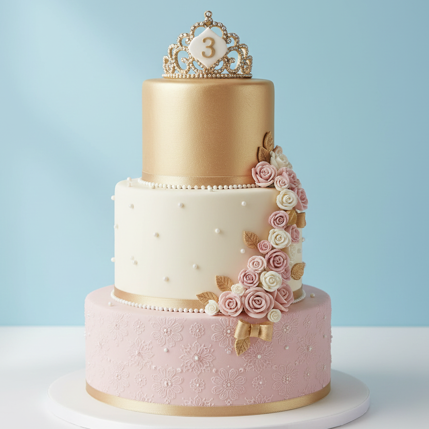 Number Three Princess Cake