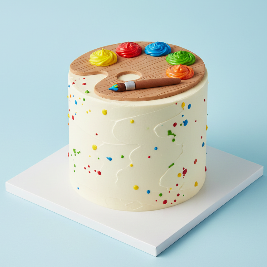 Painter Palette Cake