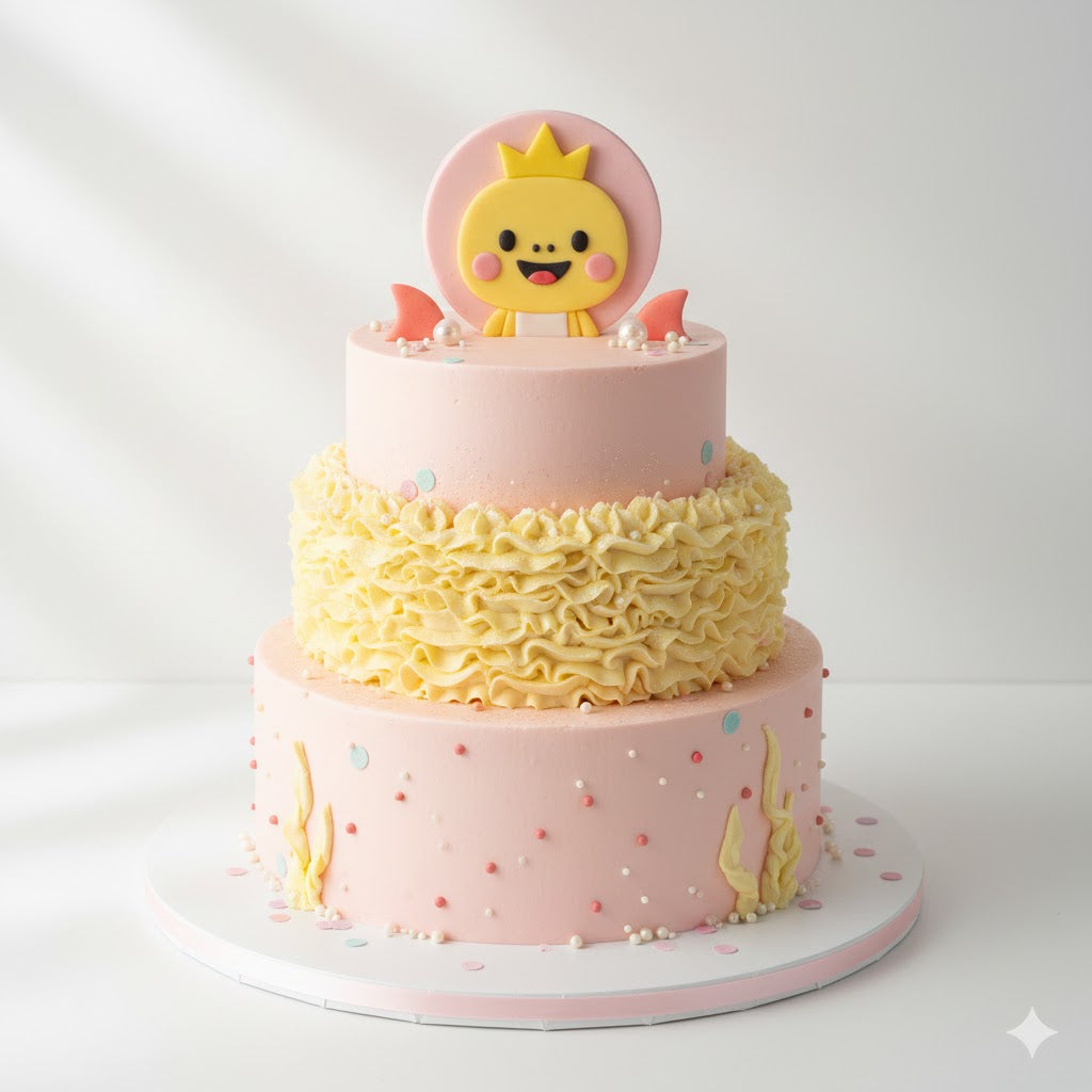 Pinkfong Shark Family Cake
