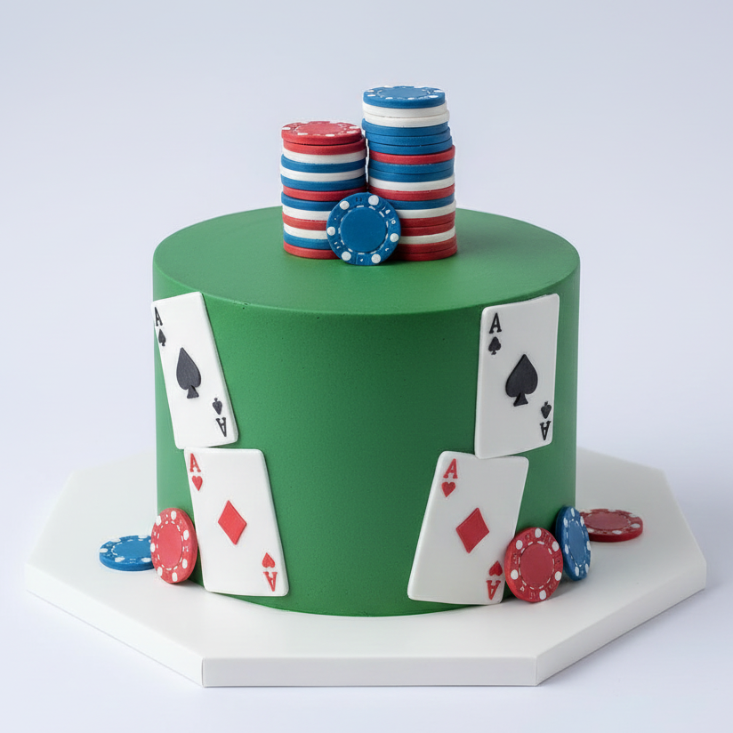 Poker Night Cake