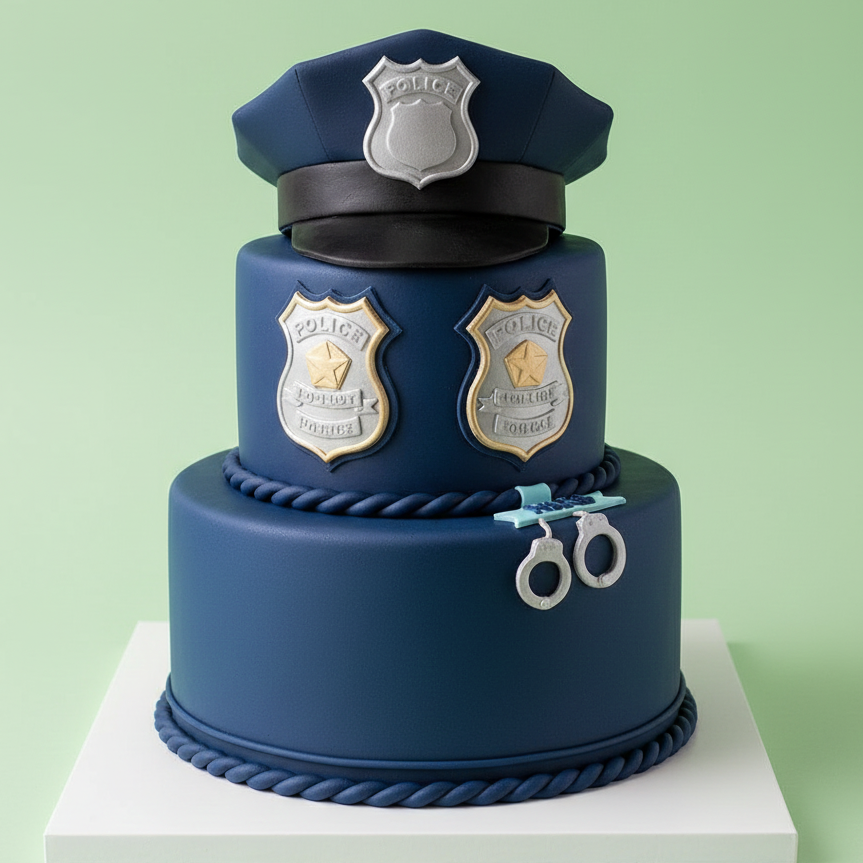 Police Hat Cake