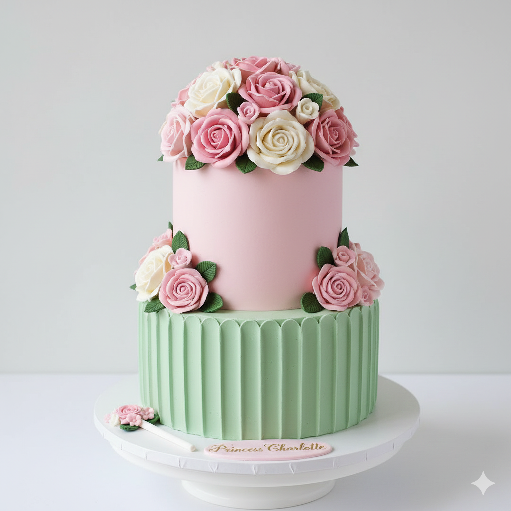 Princess Floral Cake
