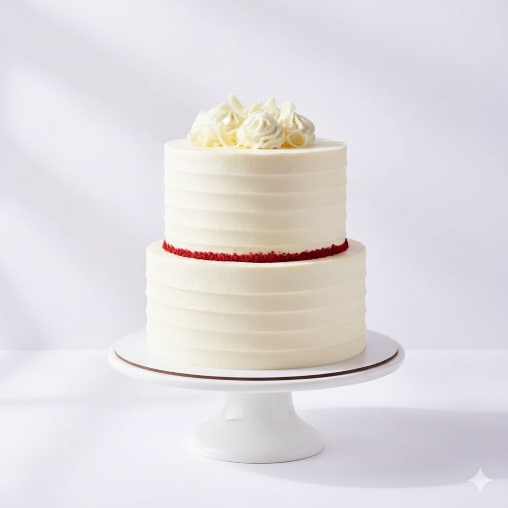 Rich Red Velvet Cream Cake