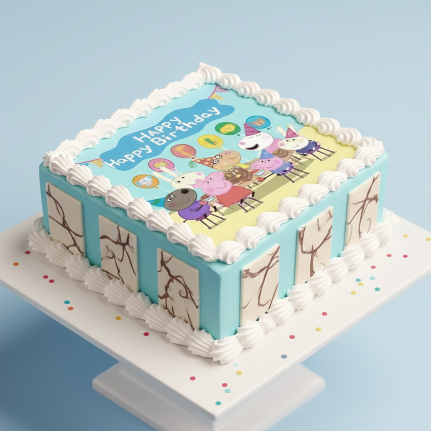Storybook Square Party Cake