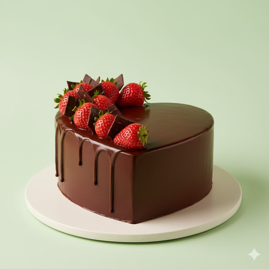 Strawberry Chocolate Silk Cake