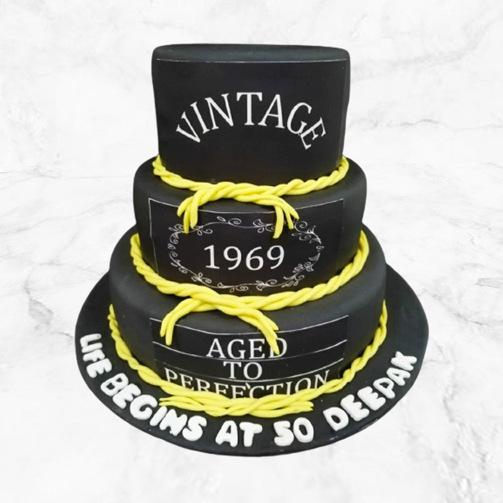 Vintage Theme Cake
