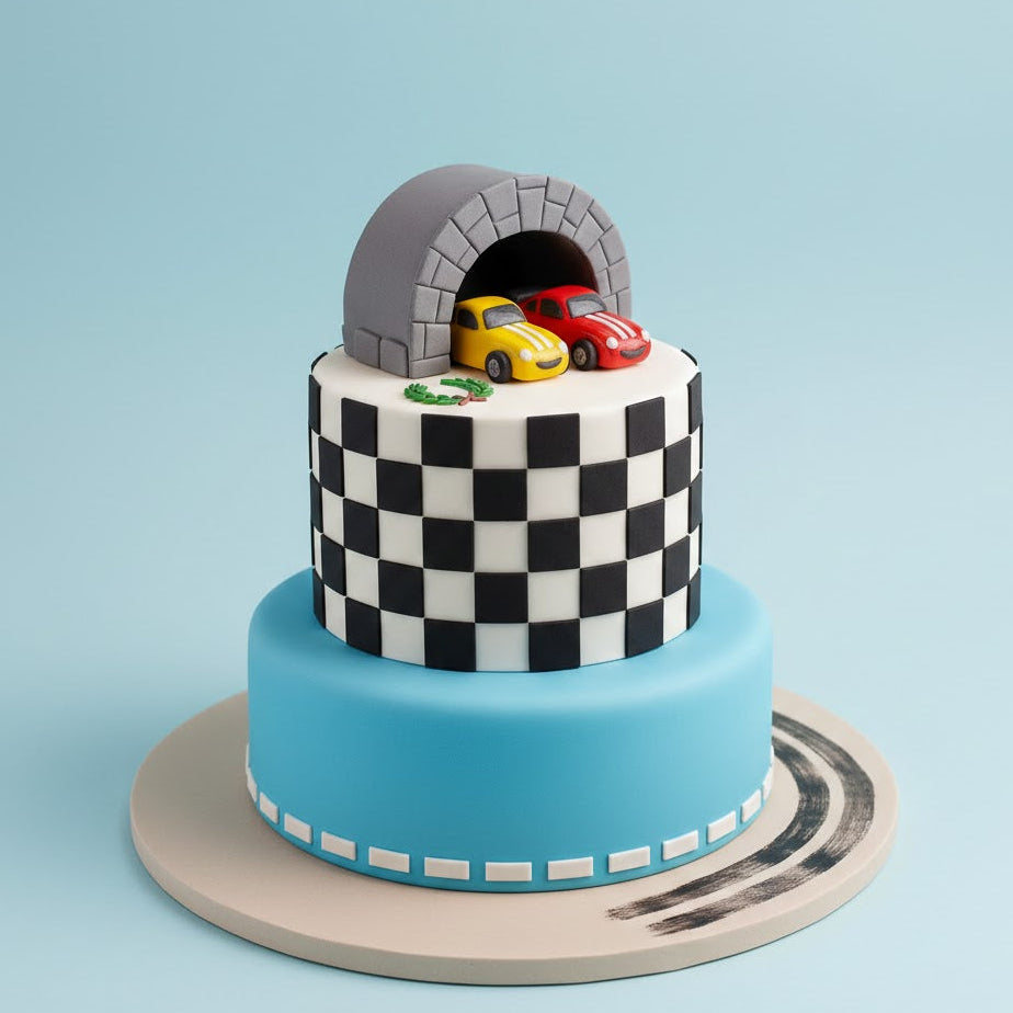 Tunnel Race Champions Cake