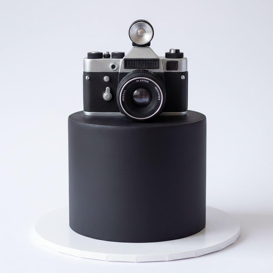 Vintage Film Camera Cake
