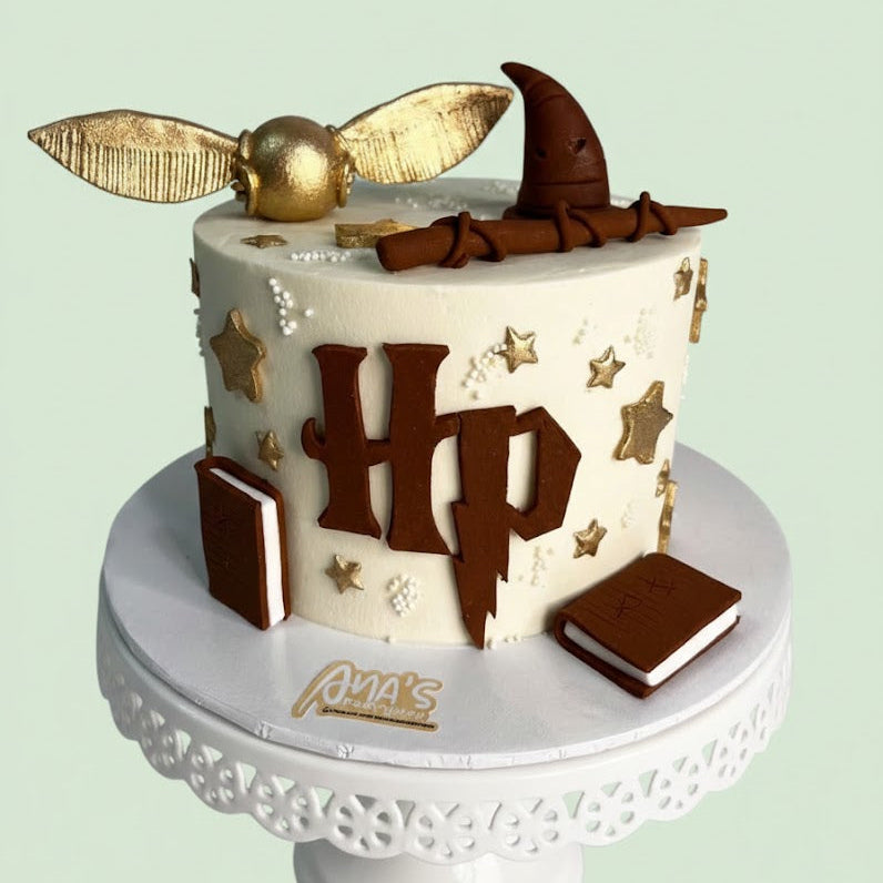 Golden Snitch Enchantment Cake