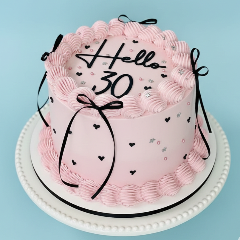 Scribble Chic Thirty Cake