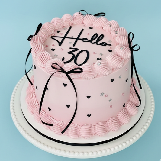 Scribble Chic Thirty Cake