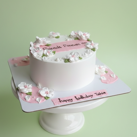 Floral Birthday Grace Cake