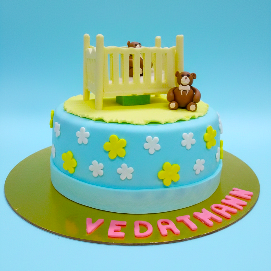 Teddy Garden Cake