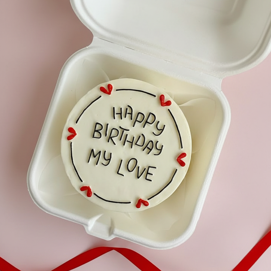 Love Note Bento Cake