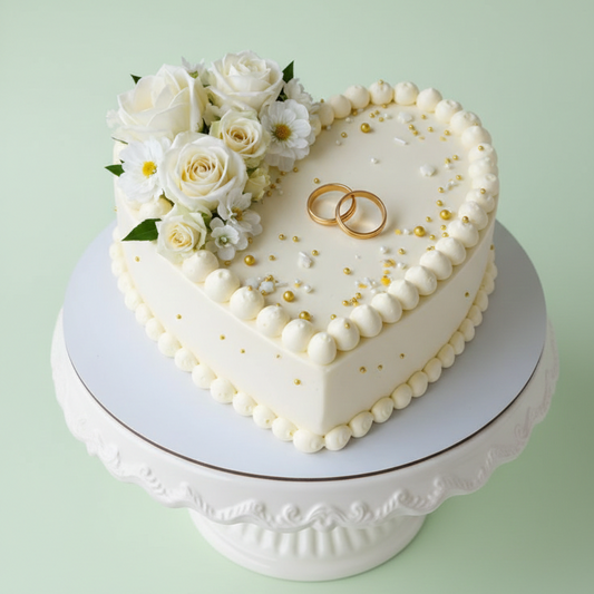 Golden Heart Union Cake