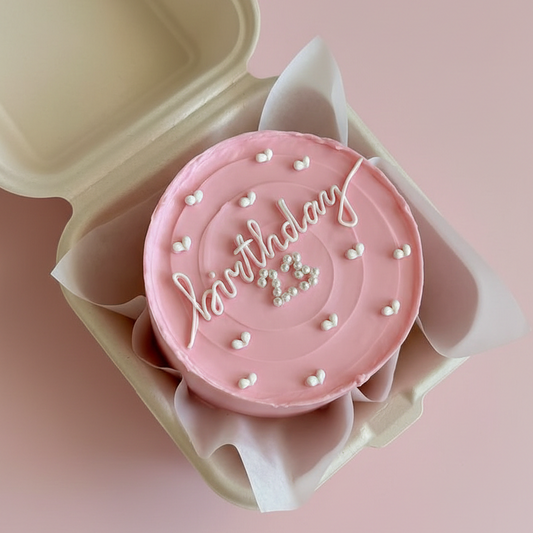 Pink Pearl Dream Bento Cake