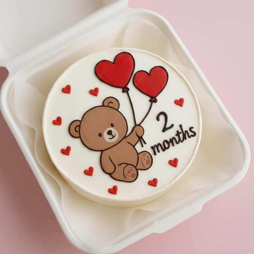 Teddy Love Bento Cake