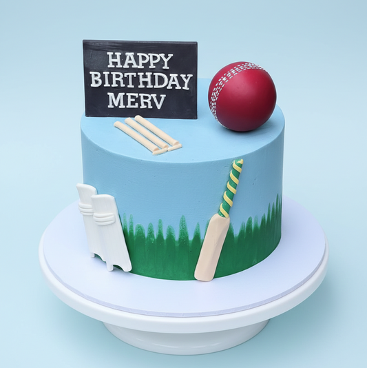 Cricket Champion Birthday Cake