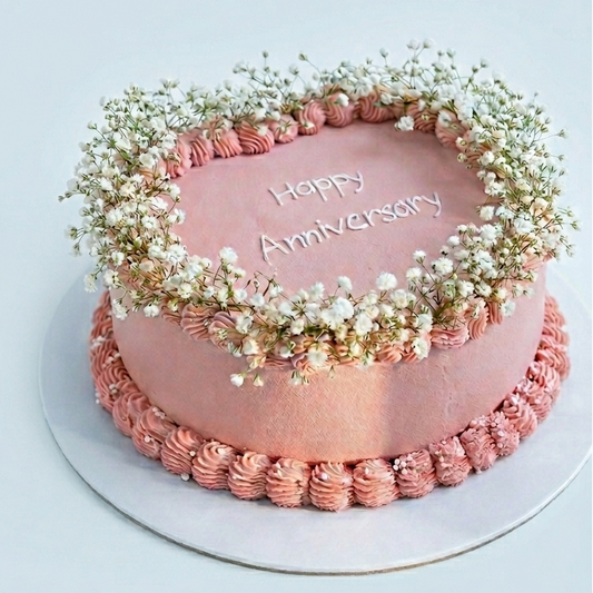 Floral Blush Celebration Cake