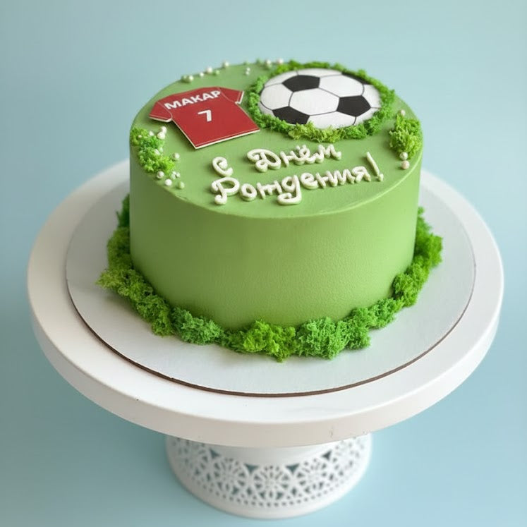Little Champion Football Field Cake
