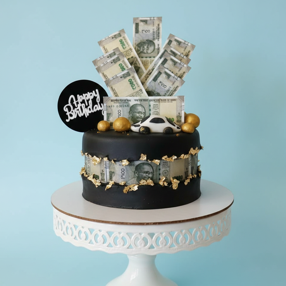 Cash Stack Celebration Cake