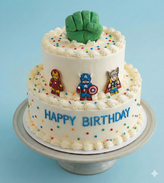 Mini Avengers Hero Cake
