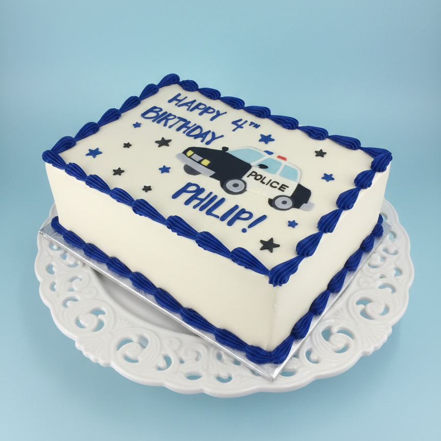 Police Badge Celebration Cake