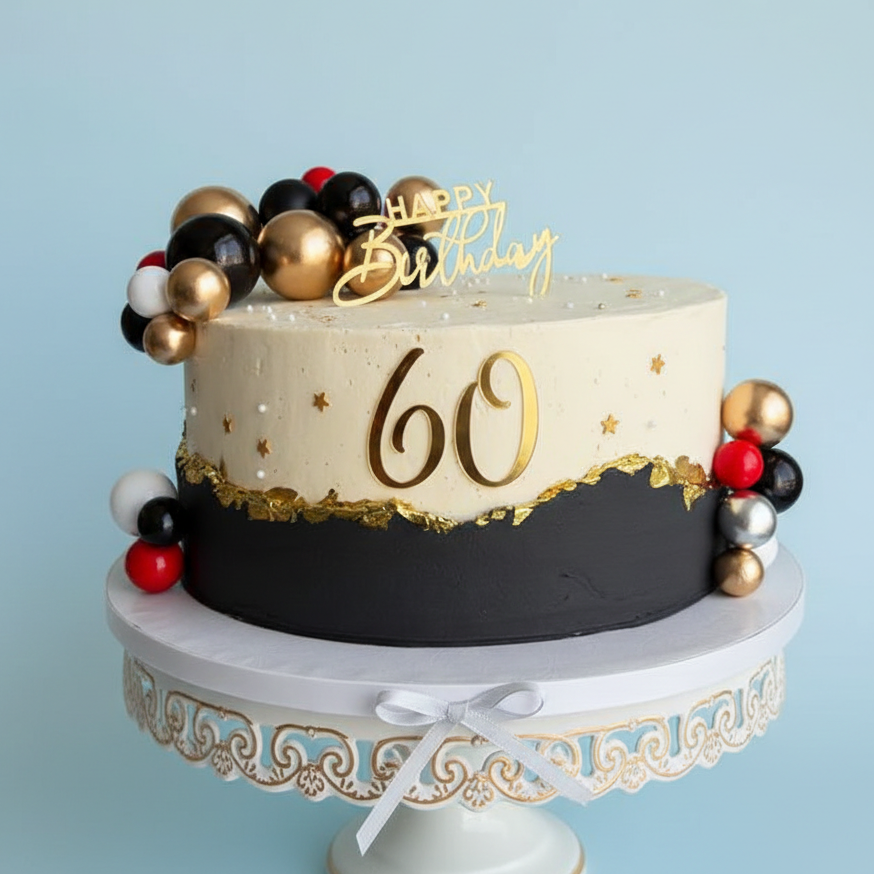 Diamond Noir 60 Cake