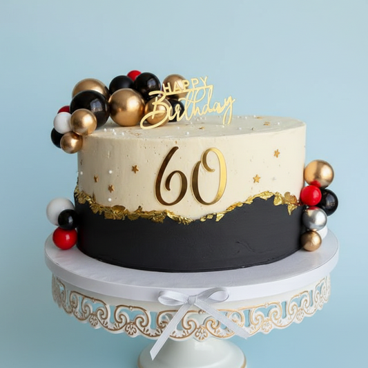 Diamond Noir 60 Cake