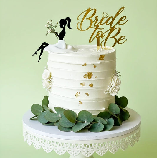 Golden Bride-to-Be Elegance Cake