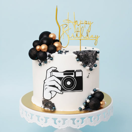 Lens & Light Celebration Cake