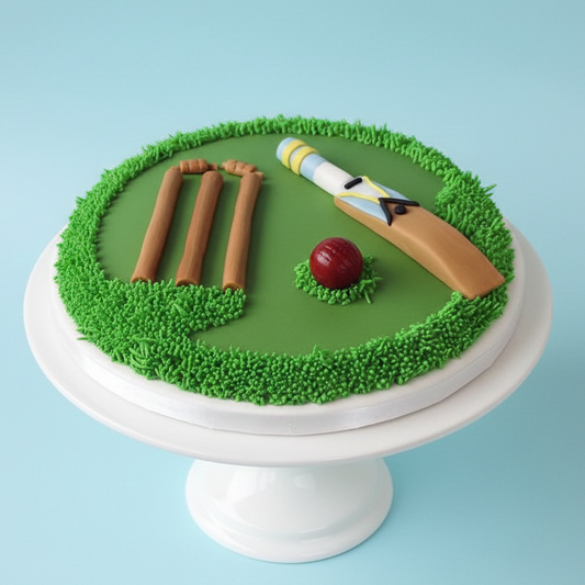 Classic Pitch Cricket Cake