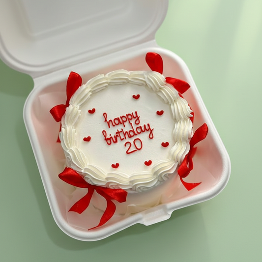 Ribbon Love Celebration Bento Cake
