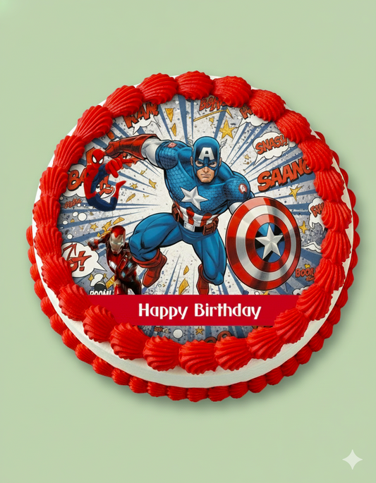 Spidey Circle Celebration Cake