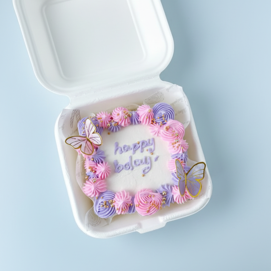 Floral Frame Bento Cake