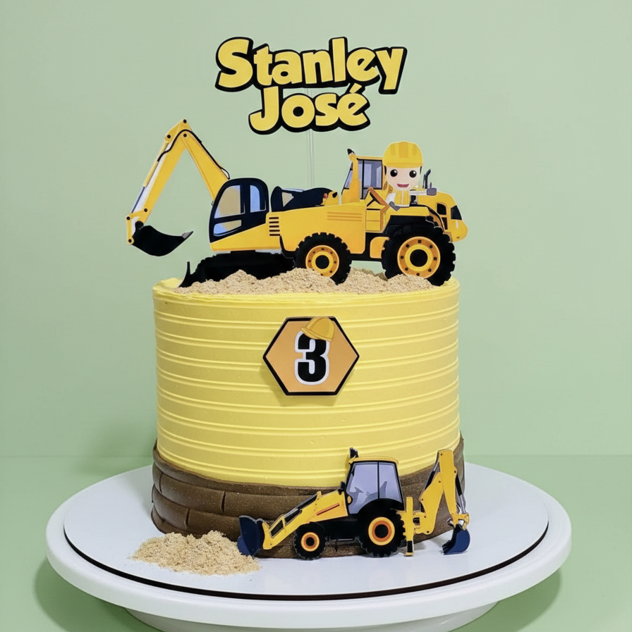 Construction Crew Celebration Cake