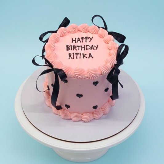 Pink Sprinkle Birthday Cake