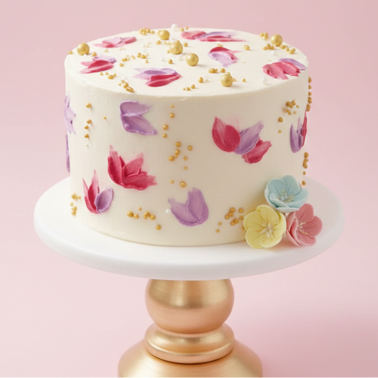Blossom & Gold Radiance Cake