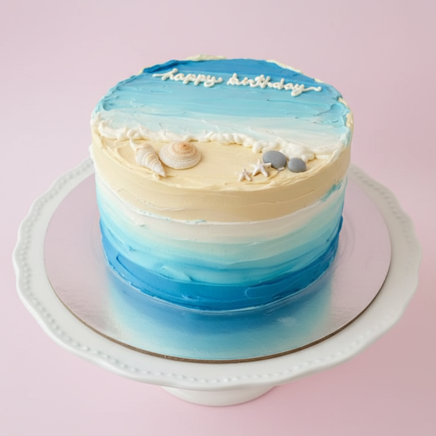 Ocean Ombre Dream Cake