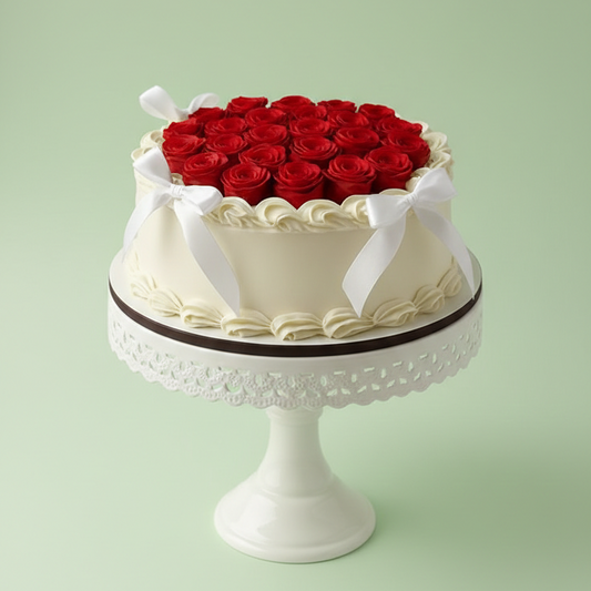 Scarlet Blossom Classic Cake