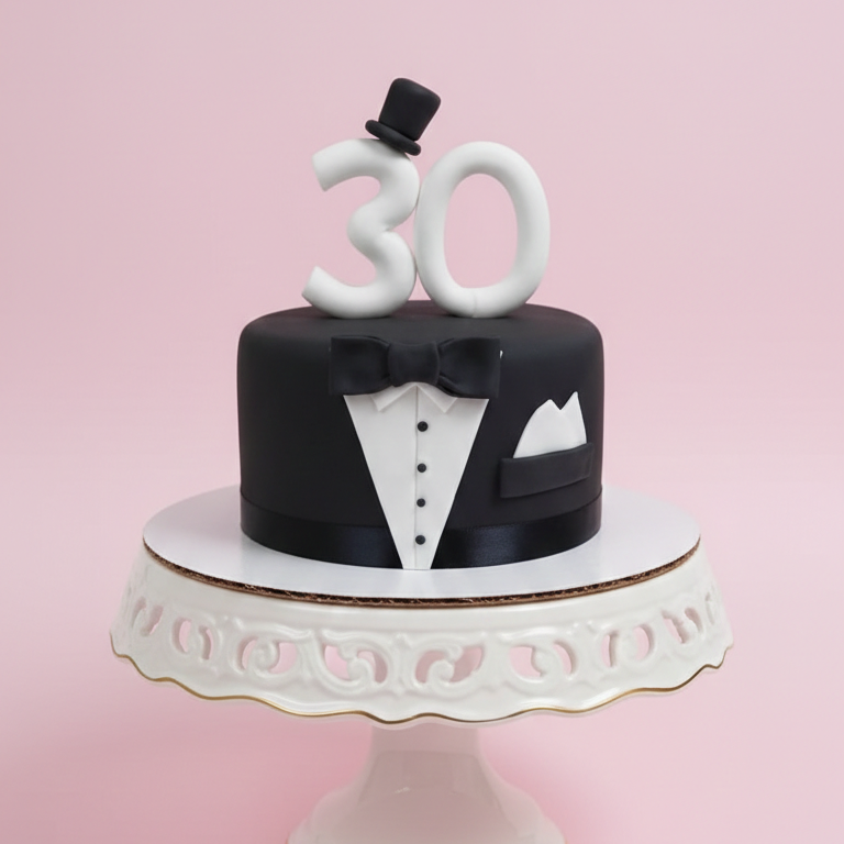Gentleman’s 30 Tux Cake