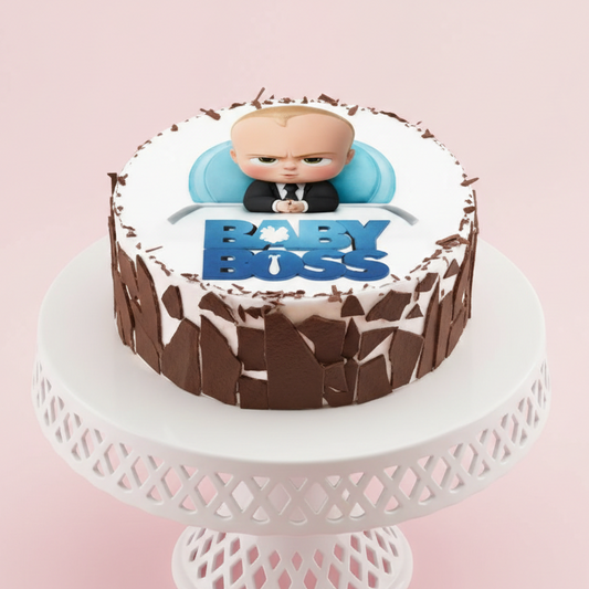 The Boss Baby Chocolate Drip Cake