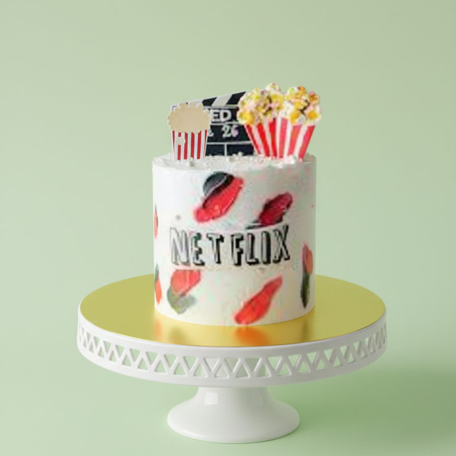 Netflix & Snacks Delight Cake